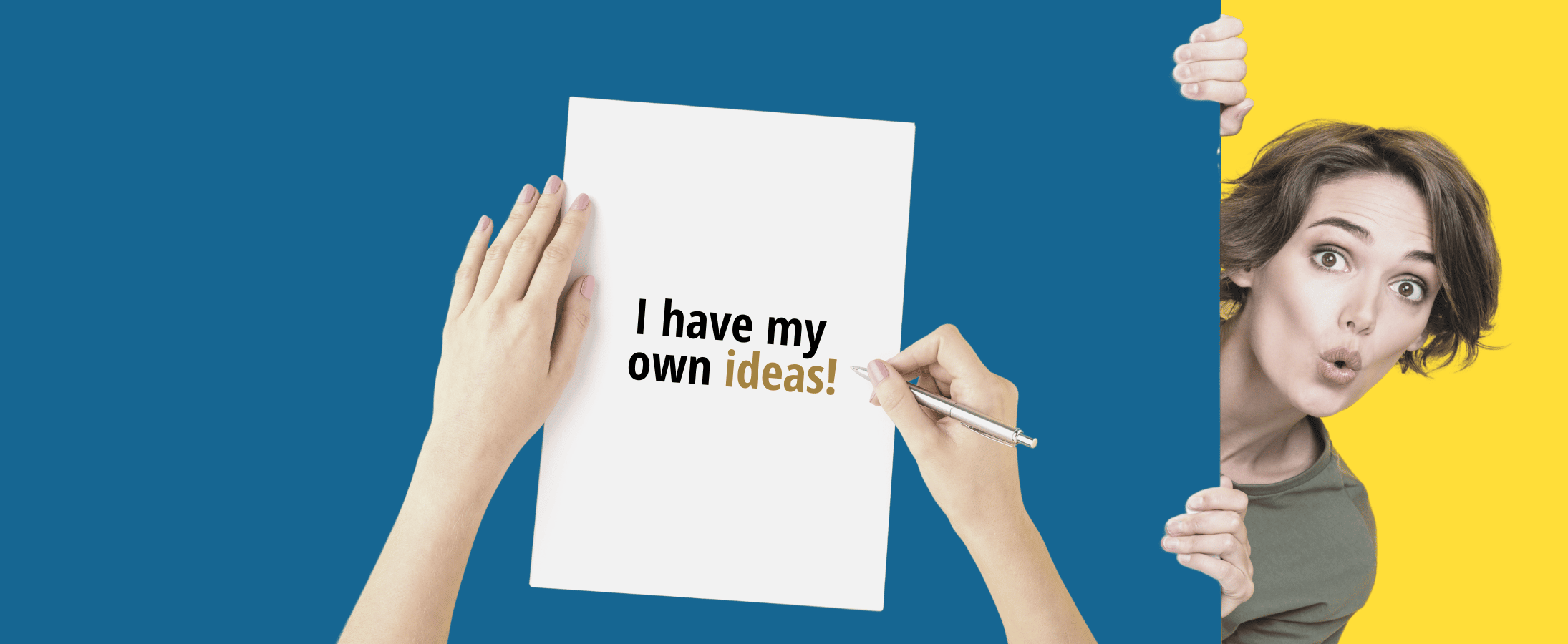 woman writing ideas